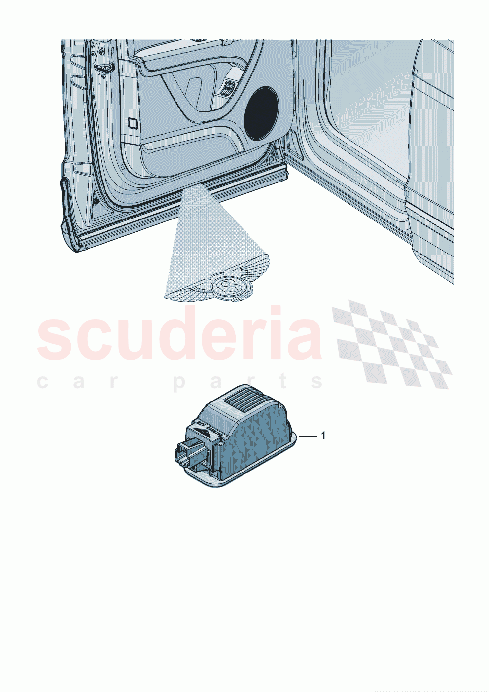 Genuine accessories Entry lighting of Bentley Bentley New Continental Convertible (2019-2024)