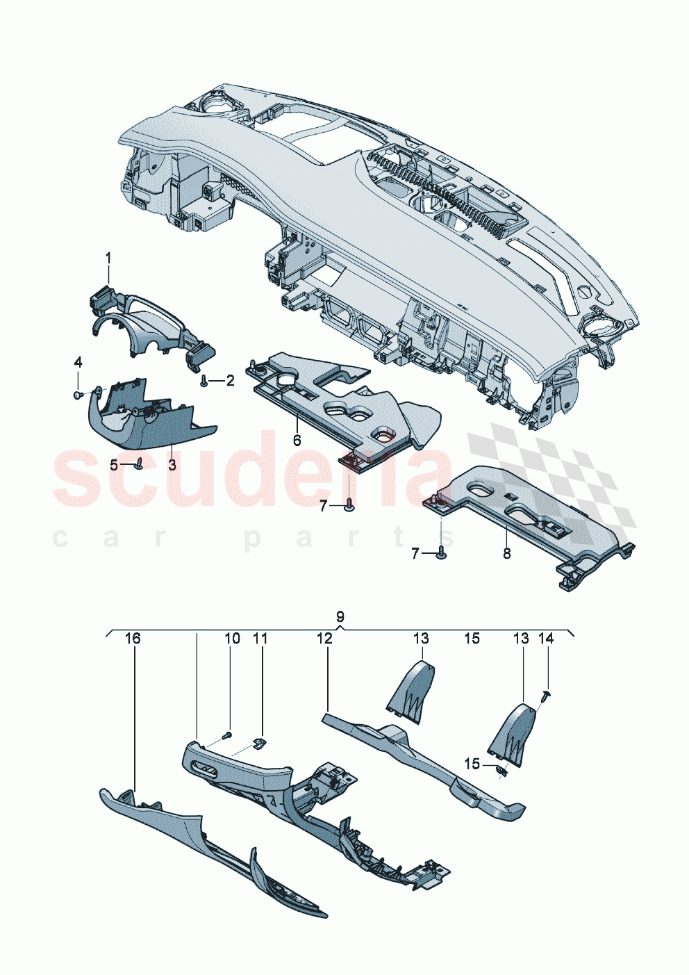 cover and trim for dashboard of Bentley Bentley New Continental Convertible (2019-2024)