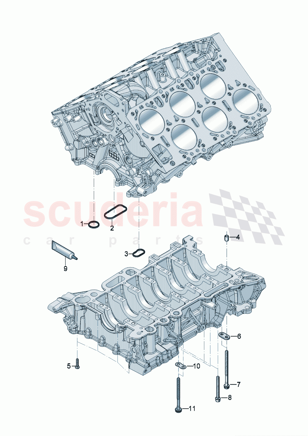 Crankcase housing Repair part of Bentley Bentley New Continental Convertible (2019-2024)