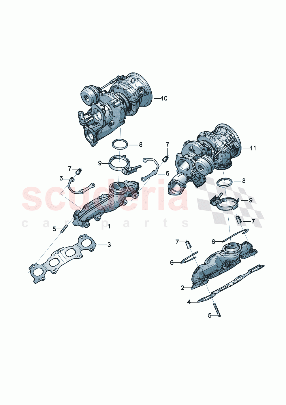 Exhaust manifolds of Bentley Bentley New Continental Convertible (2019-2024)