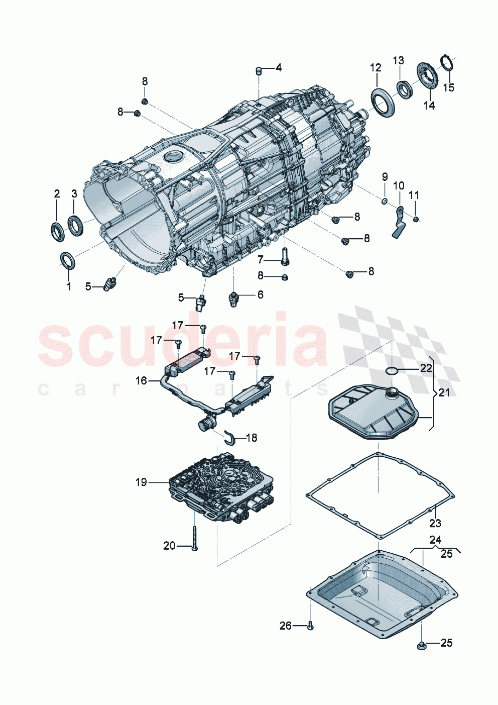 8-speed automatic gearbox Repair part of Bentley Bentley New Continental Convertible (2019-2024)
