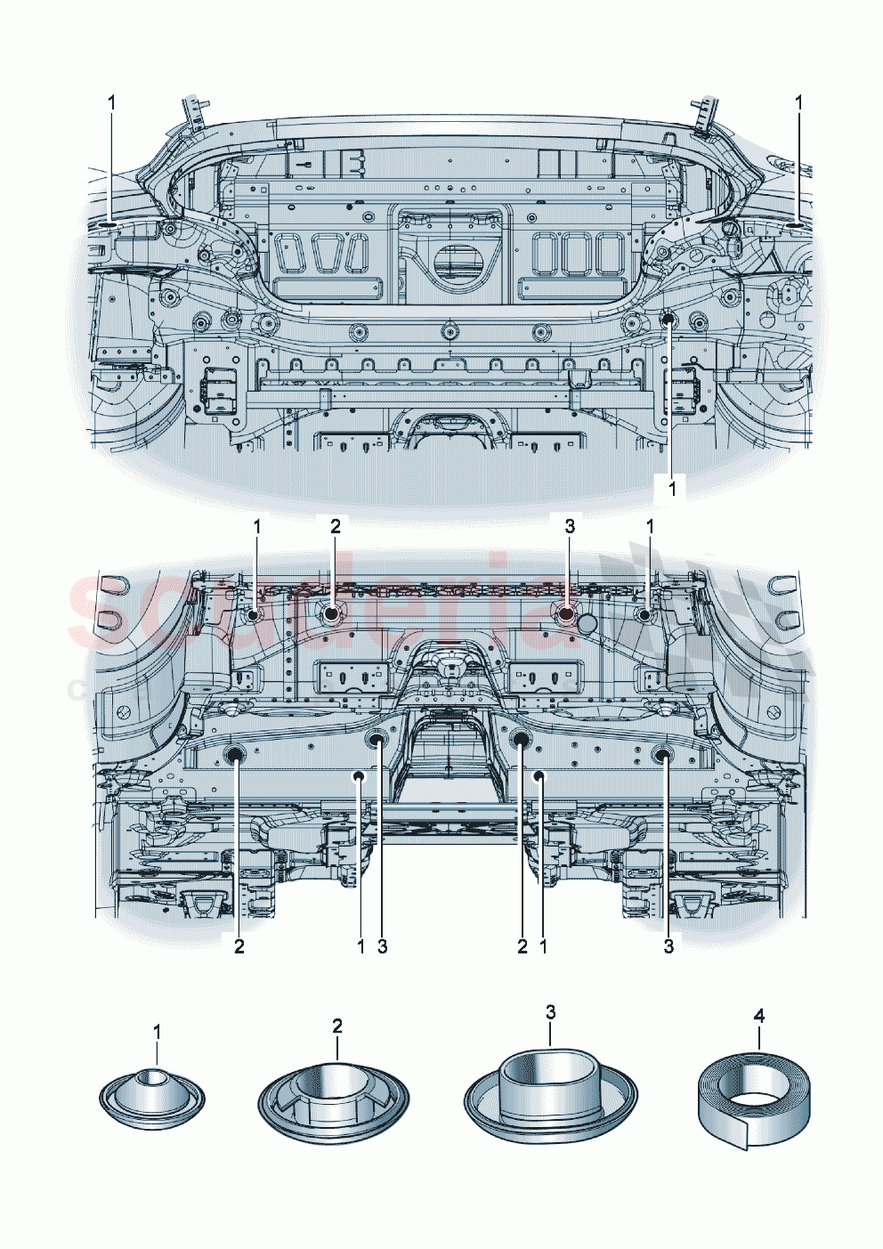 Bungs Rear compartment area of Bentley Bentley New Continental Convertible (2019-2024)