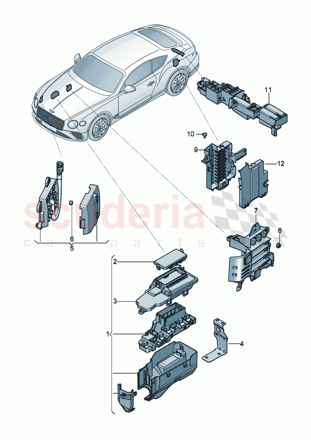 fuse holder of Bentley Bentley New Continental GT (2019-2024)
