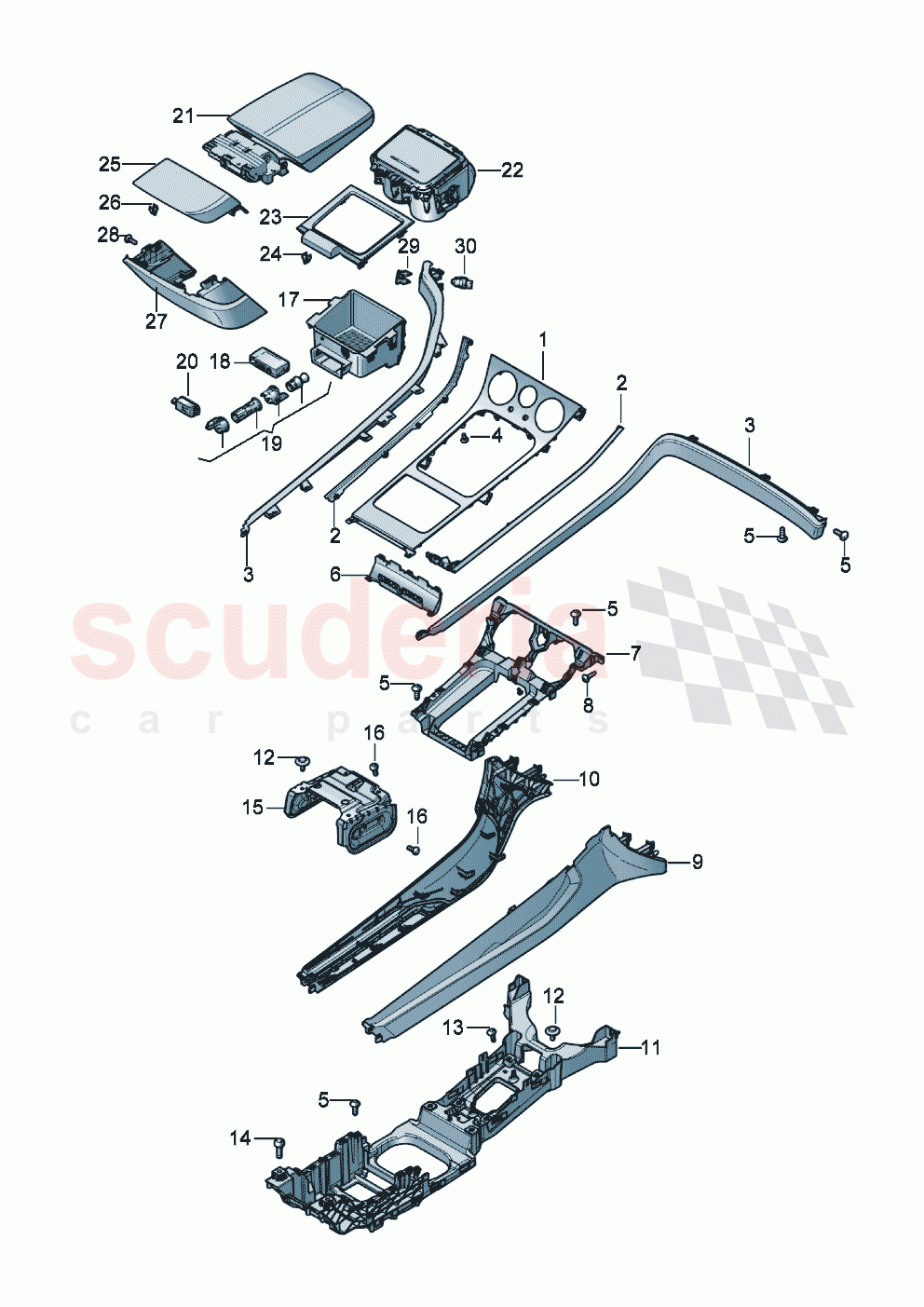 Centre console of Bentley Bentley New Continental GT (2019-2024)