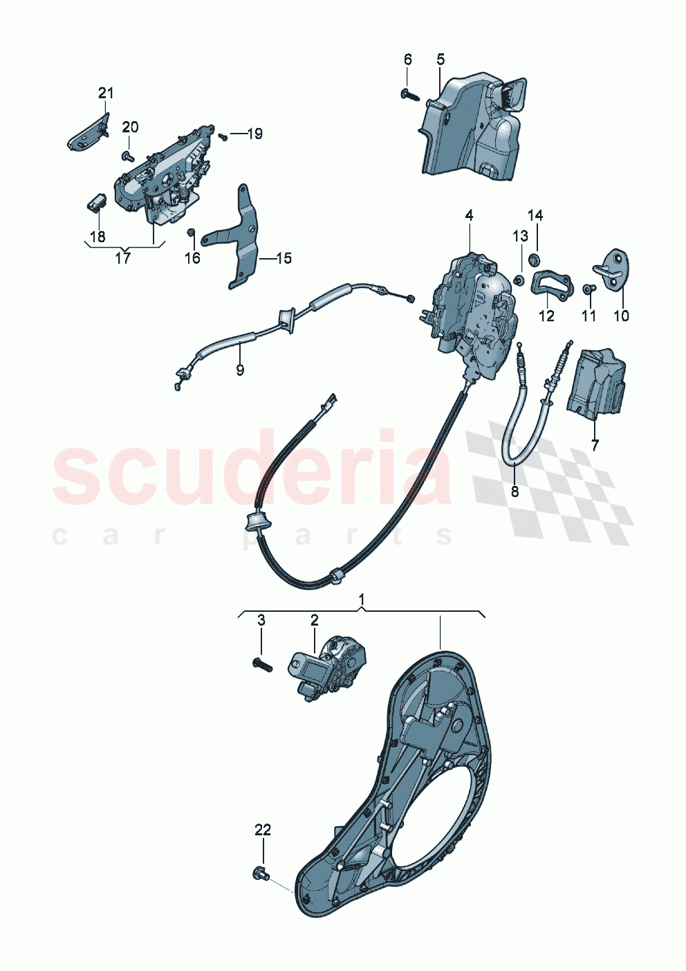 door handle, inner of Bentley Bentley New Continental GT (2019-2024)