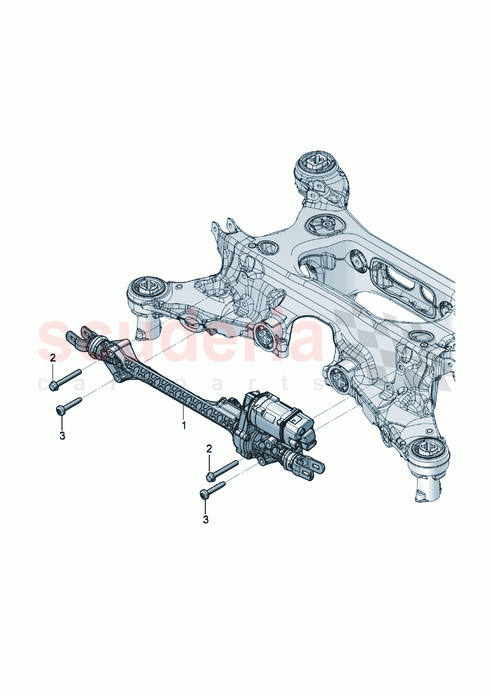 Steering gear For rear axle of Bentley Bentley New Continental GT (2019-2024)
