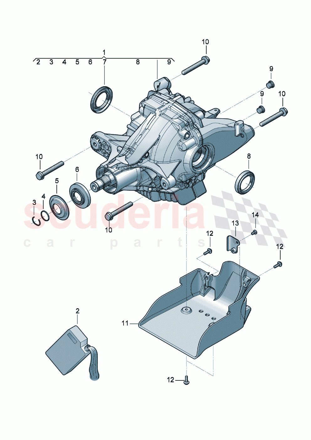 rear axle differential of Bentley Bentley New Continental GT (2019-2024)