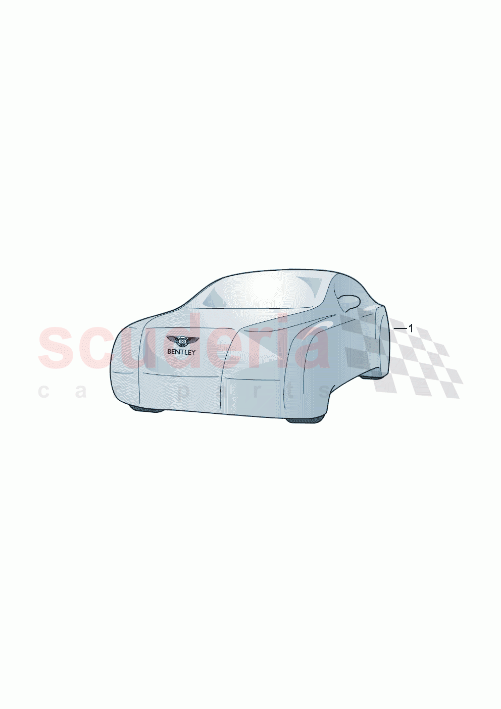 Genuine accessories Car cover of Bentley Bentley New Flying Spur (2020-2024)