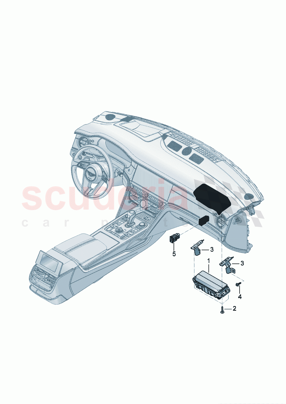 Passenger airbag unit of Bentley Bentley New Flying Spur (2020-2024)