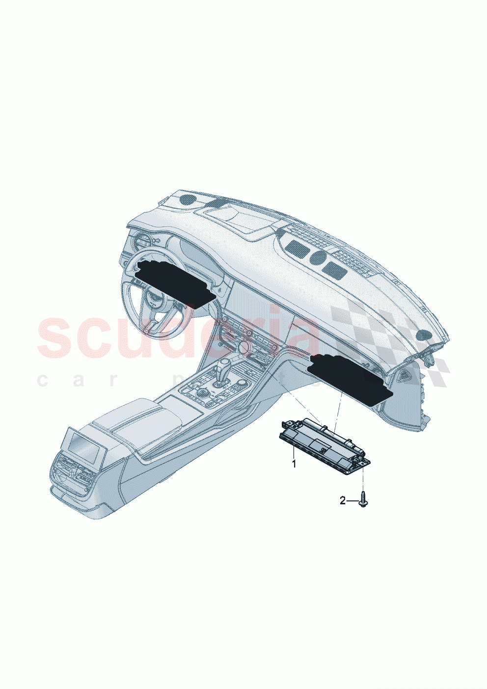 Knee airbag unit of Bentley Bentley New Flying Spur (2020-2024)
