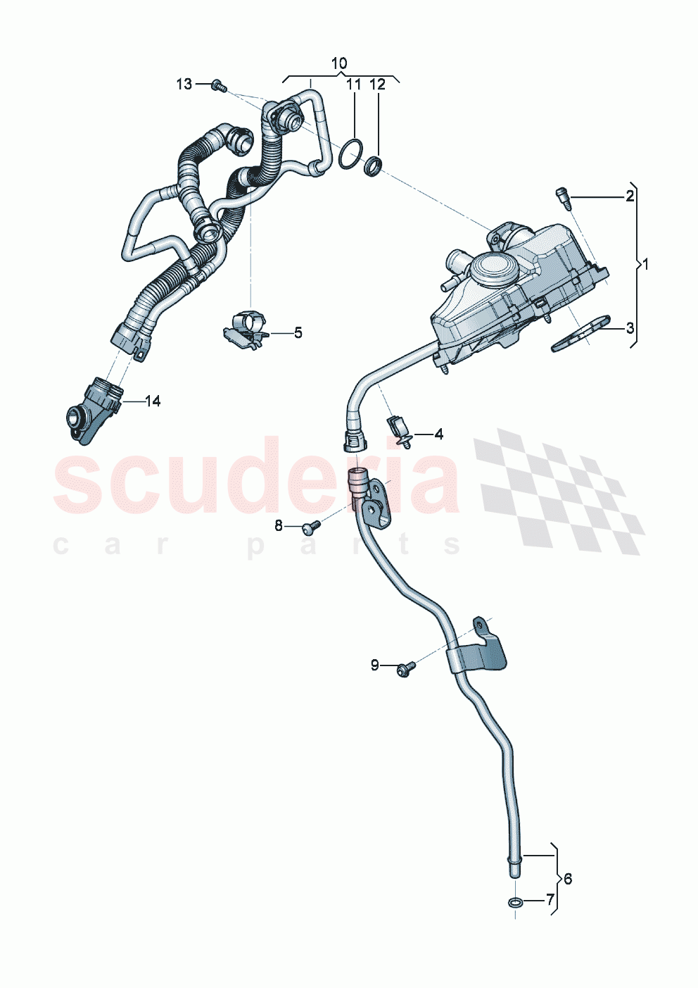 Crankcase housing ventilation of Bentley Bentley New Flying Spur (2020-2024)