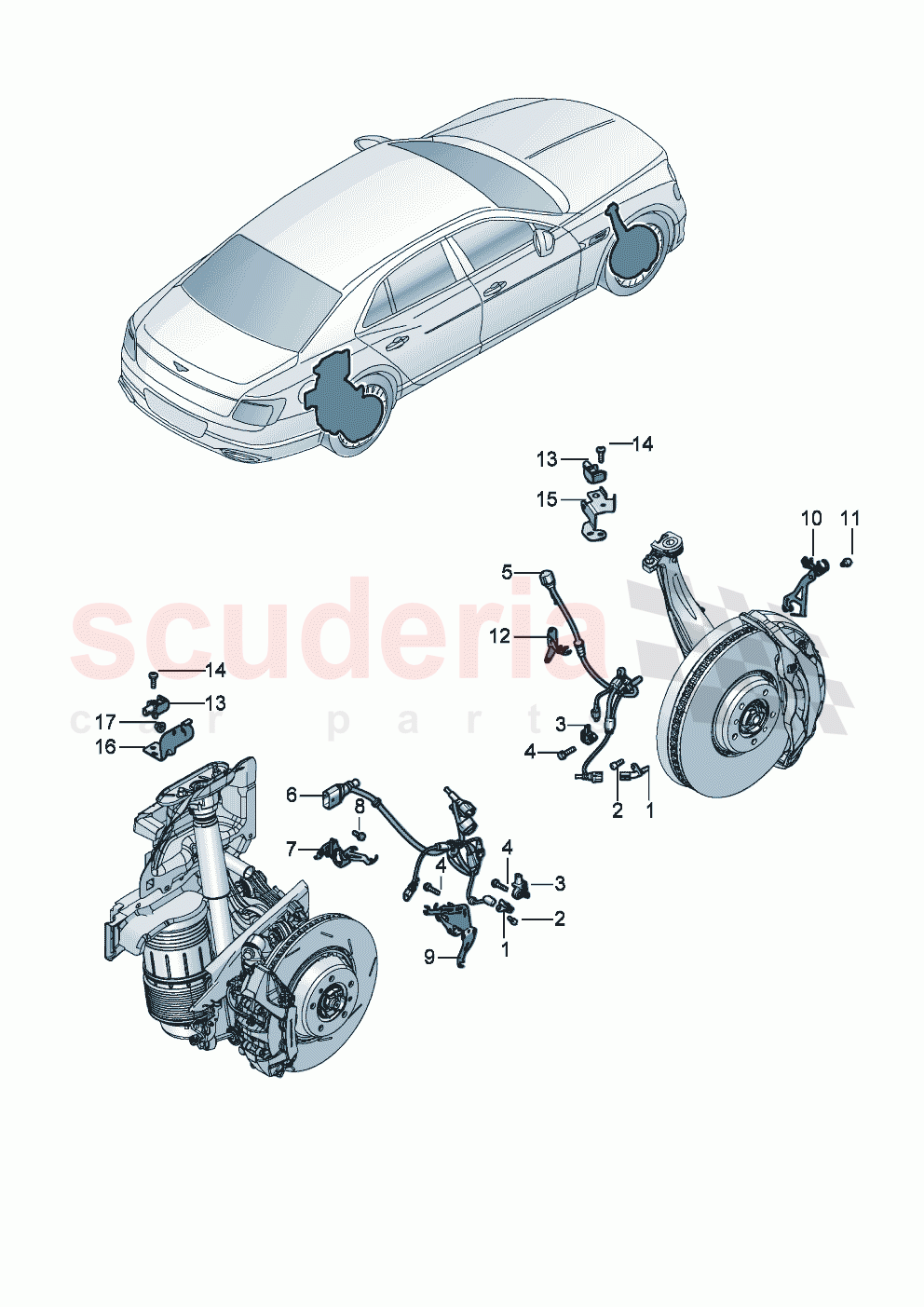 speed sensor of Bentley Bentley New Flying Spur (2020-2024)