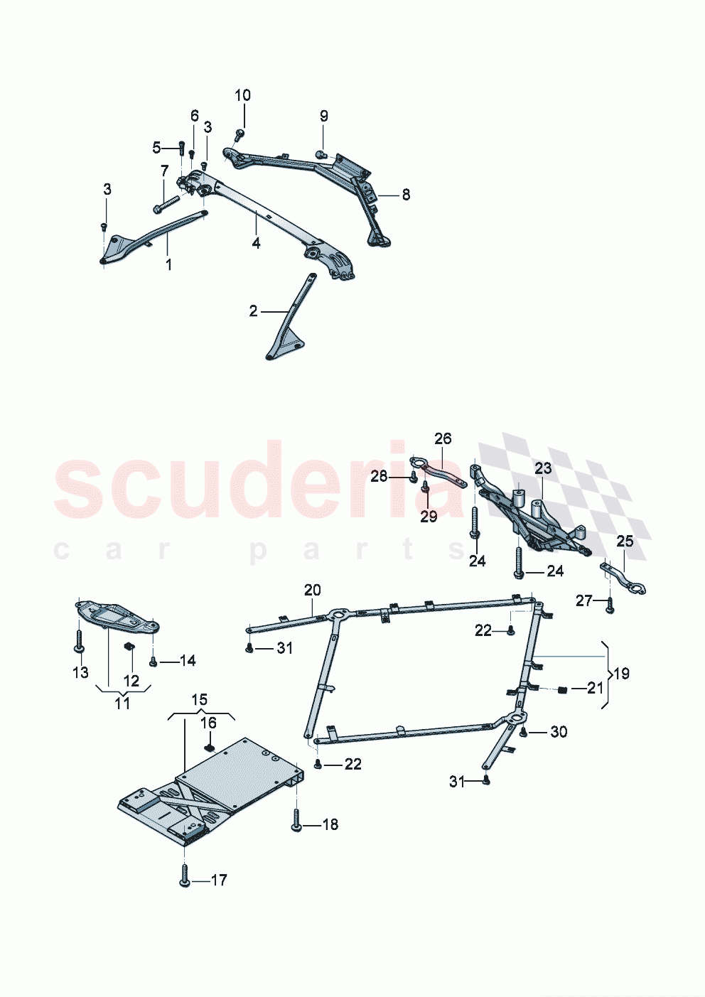 Vehicle supports of Bentley Bentley New Flying Spur (2020-2024)