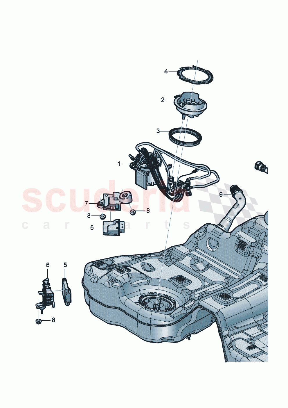 Fuel delivery module Control unit for fuel pump of Bentley Bentley New Flying Spur (2020-2024)