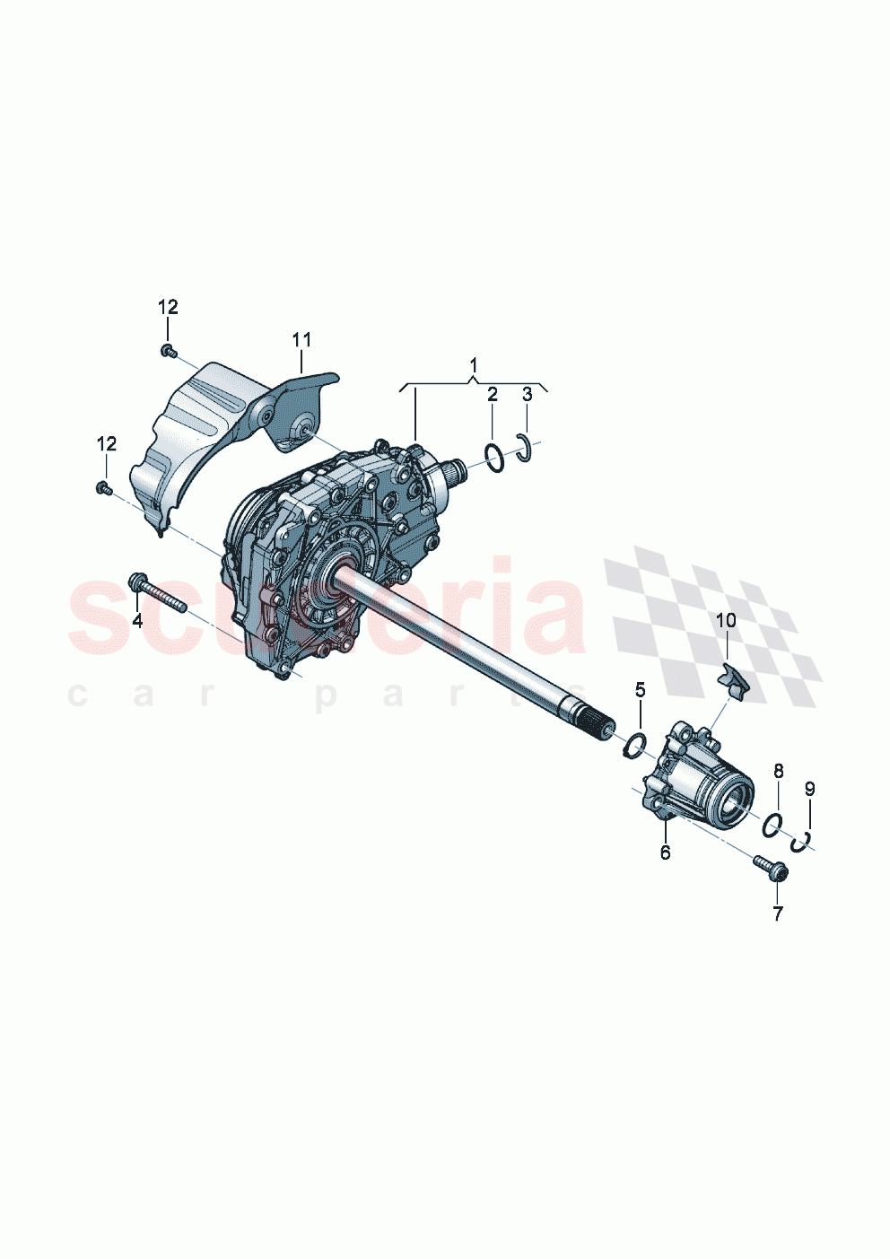Front axle differential of Bentley Bentley New Flying Spur (2020-2024)