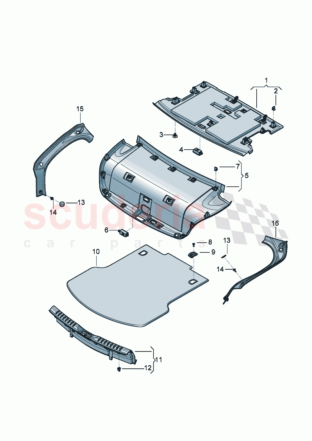 Luggage compartment trim of Bentley Bentley New Flying Spur (2020-2024)