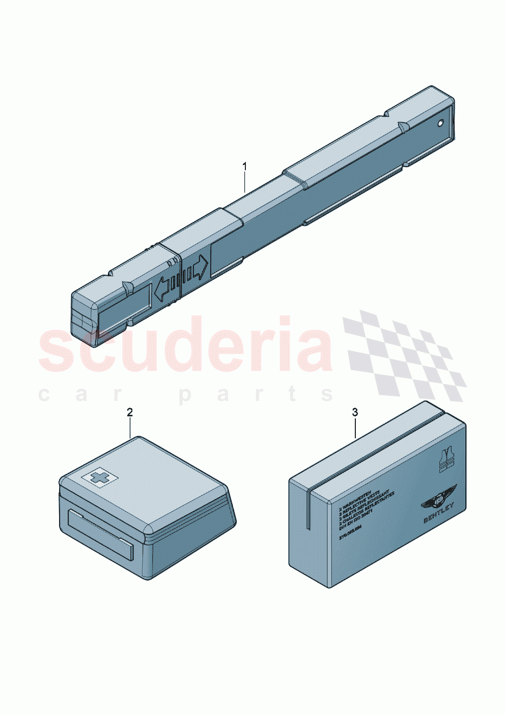 Warning triangle and first aid kit of Bentley Bentley New Flying Spur (2020-2024)