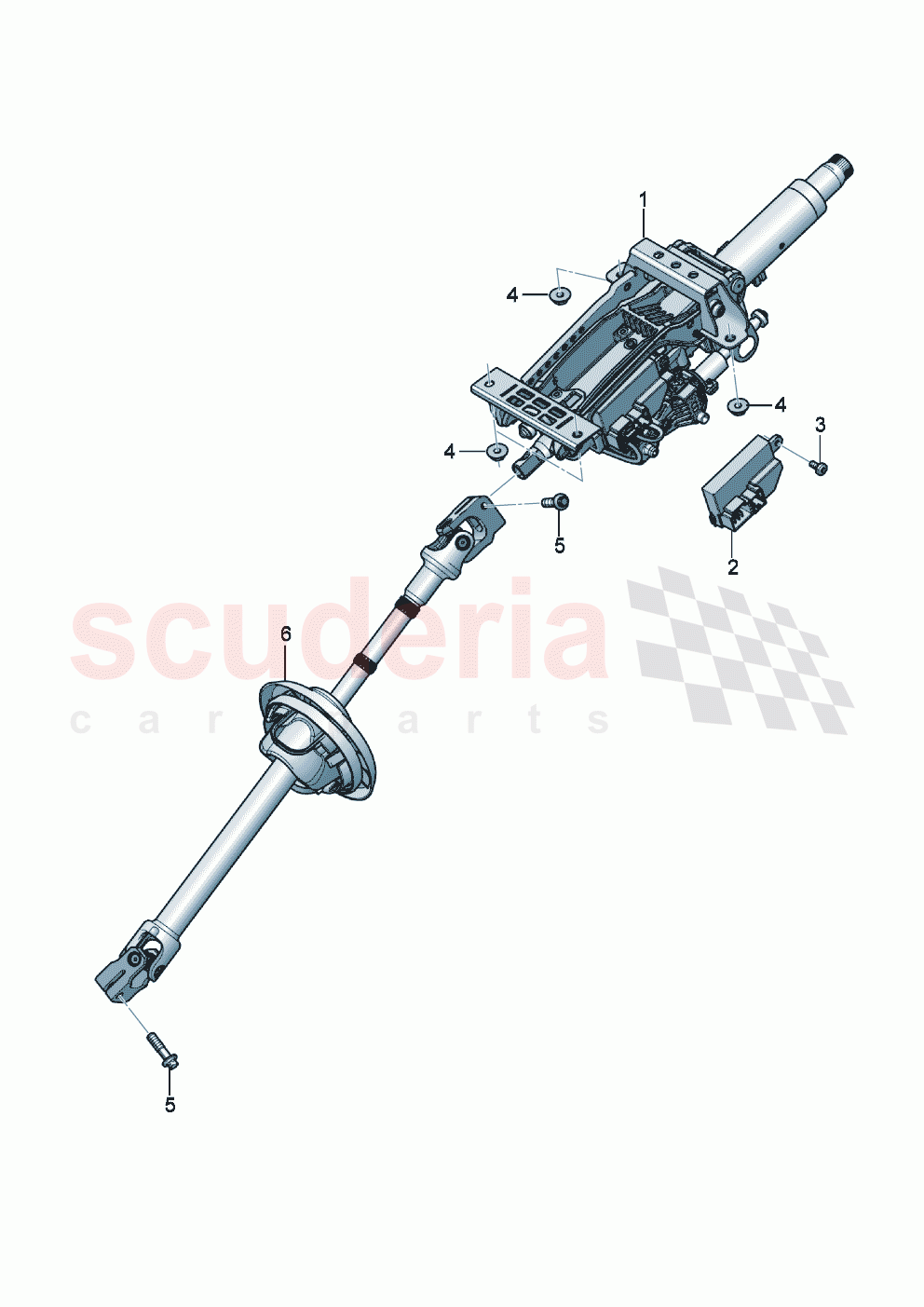 Steering column of Bentley Bentley New Flying Spur (2020-2024)