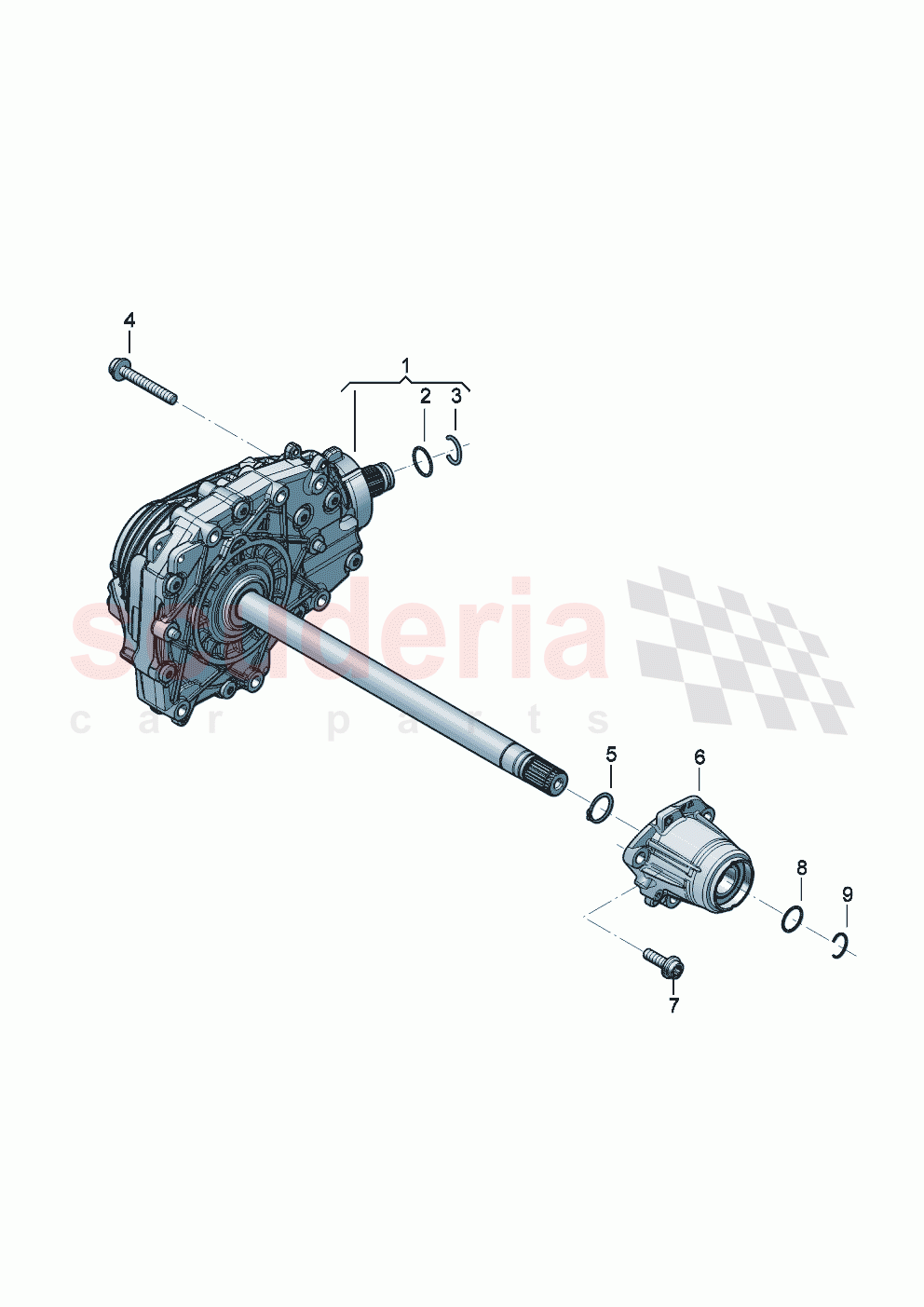 Front axle differential of Bentley Bentley New Continental Convertible (2025-2026)