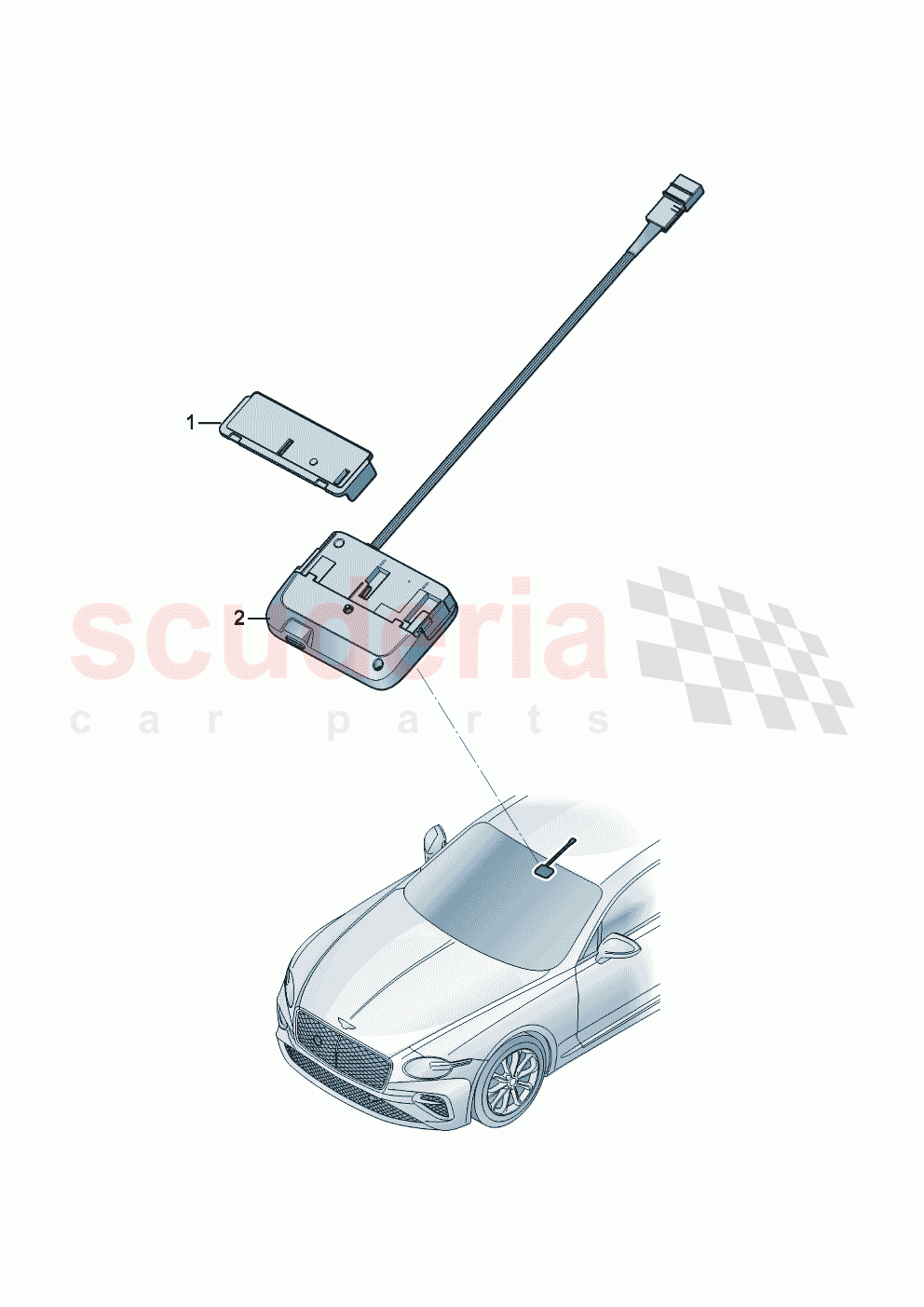 Electric parts for road toll system of Bentley Bentley New Continental GT (2025-2026)