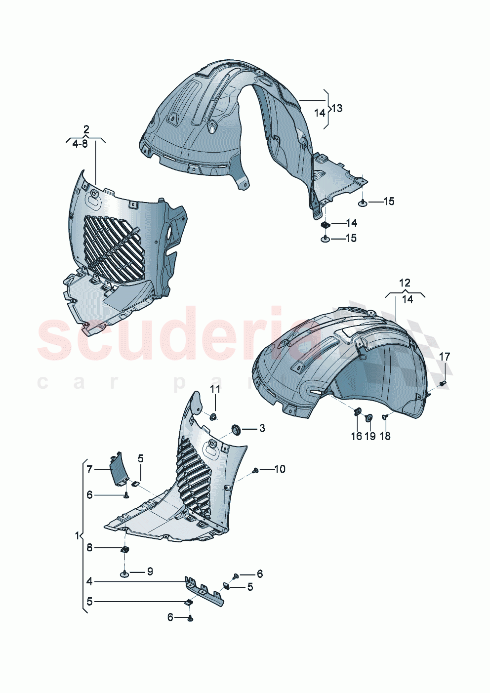 Wheel housing liner of Bentley Bentley New Continental GT (2025-2026)