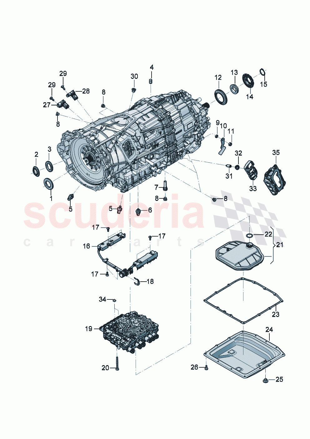 8-speed dual clutch gearbox Repair part of Bentley Bentley New Continental GT (2025-2026)