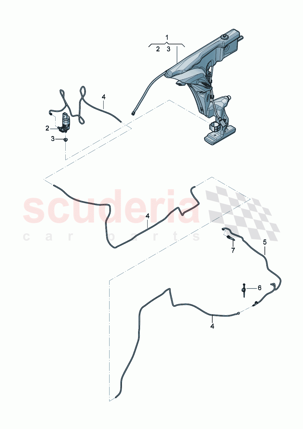 Washing and wiping system Reversing camera of Bentley Bentley New Continental GT (2025-2026)
