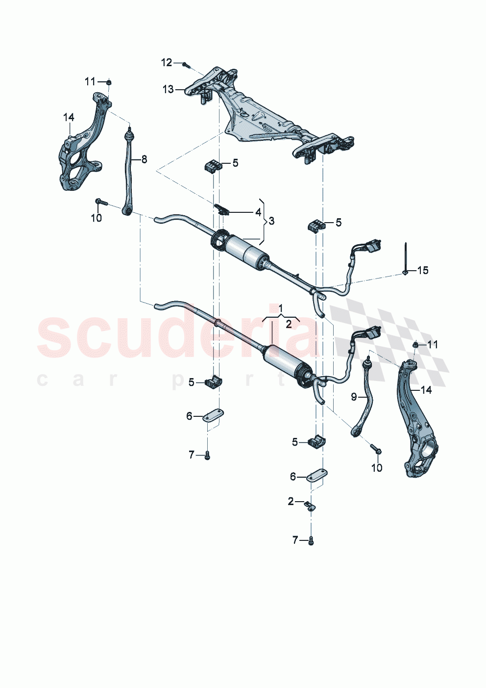 Anti-roll bar For vehicles with electronic roll stabilisation of Bentley Bentley New Flying Spur (2025-2026)
