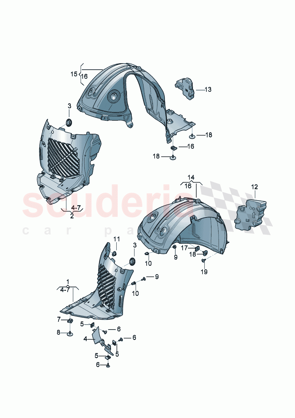 Wheel housing liner of Bentley Bentley New Flying Spur (2025-2026)