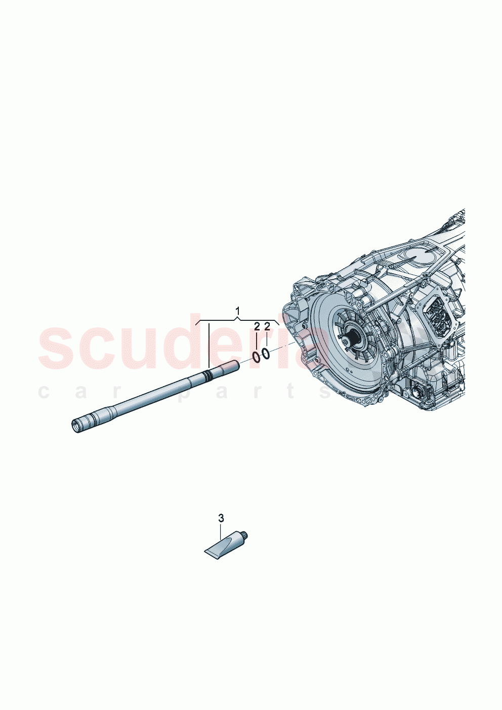 Hollow output shaft for front axle differential of Bentley Bentley New Flying Spur (2025-2026)