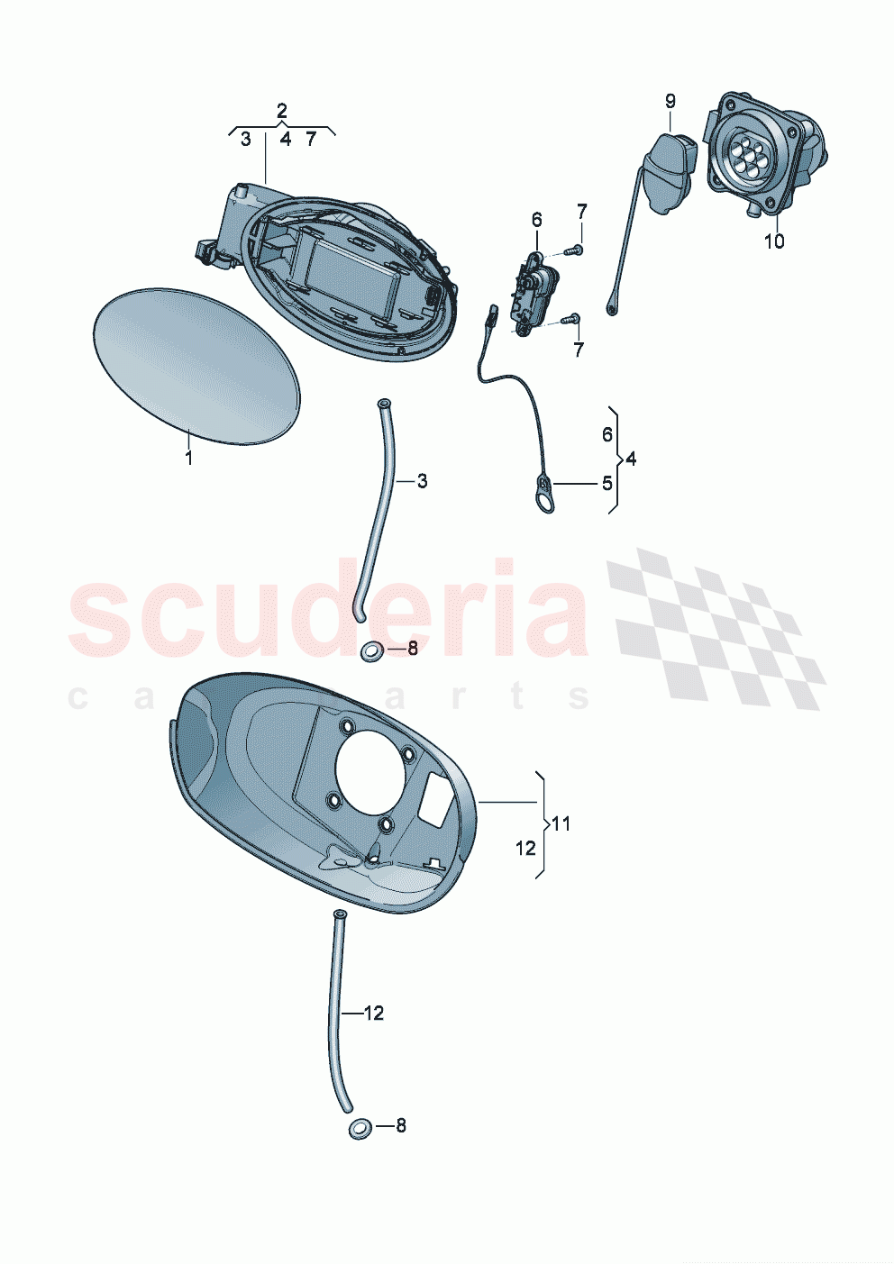Charging flap of Bentley Bentley New Flying Spur (2025-2026)