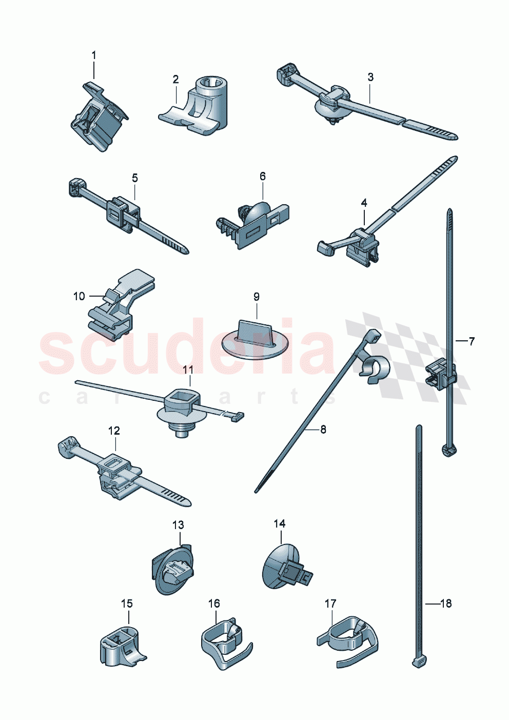 Cable holder of Bentley Bentley New Flying Spur (2025-2026)