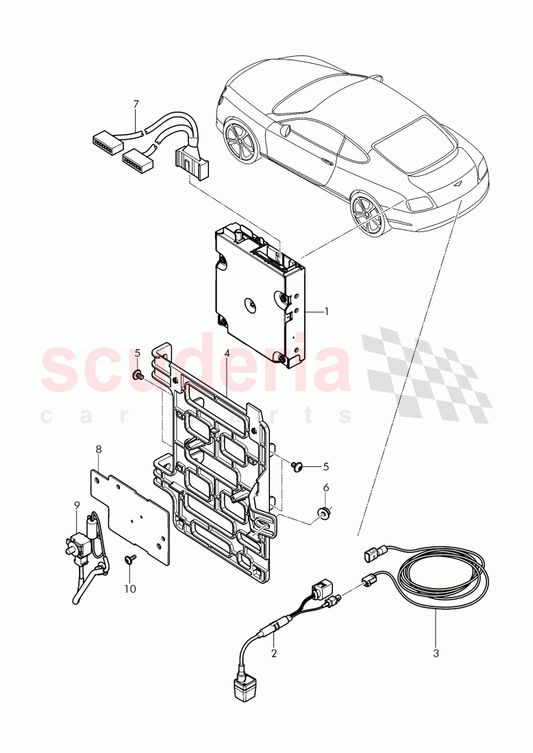 rear view camera of Bentley Bentley Continental Supersports (2017+)