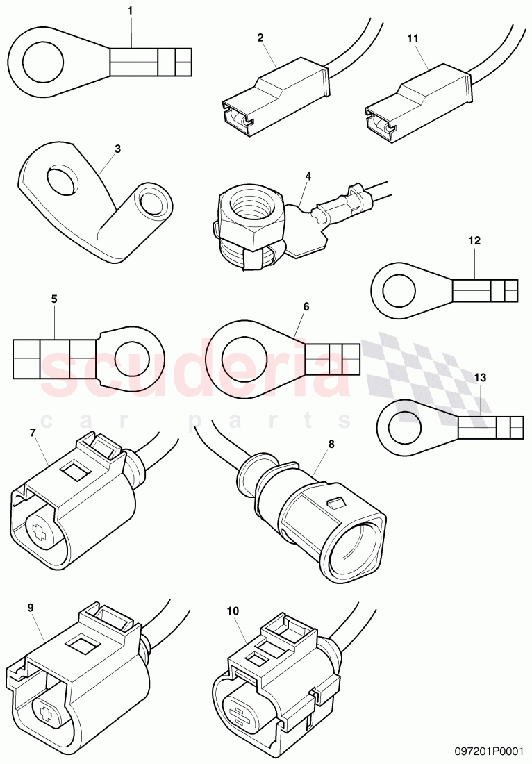 flat contact housing of Bentley Bentley Continental Flying Spur (2006-2012)