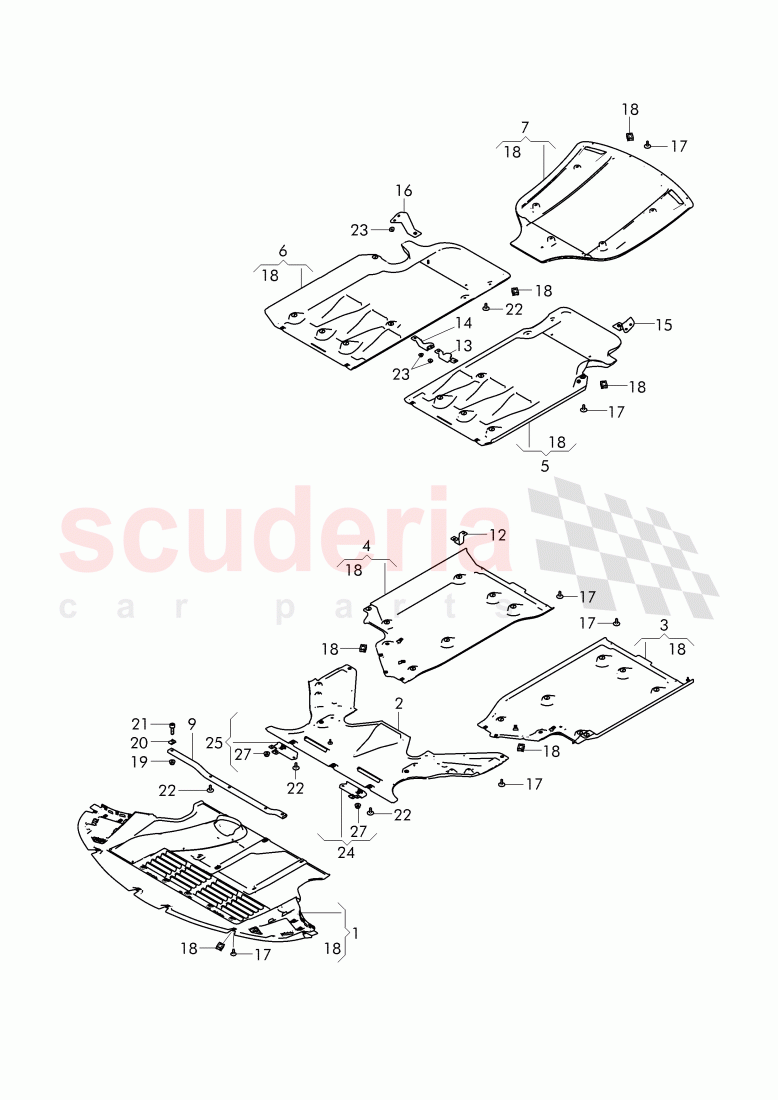 underbody lining of Bentley Bentley Continental Supersports Convertible (2017+)