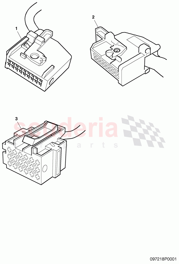 housing for cable connector of Bentley Bentley Continental Supersports (2009-2011)