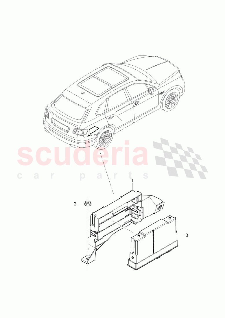 electrical parts, seat of Bentley Bentley Bentayga (2015-2020)