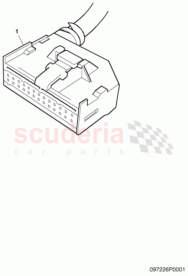 housing for cable connector of Bentley Bentley Continental Flying Spur (2006-2012)