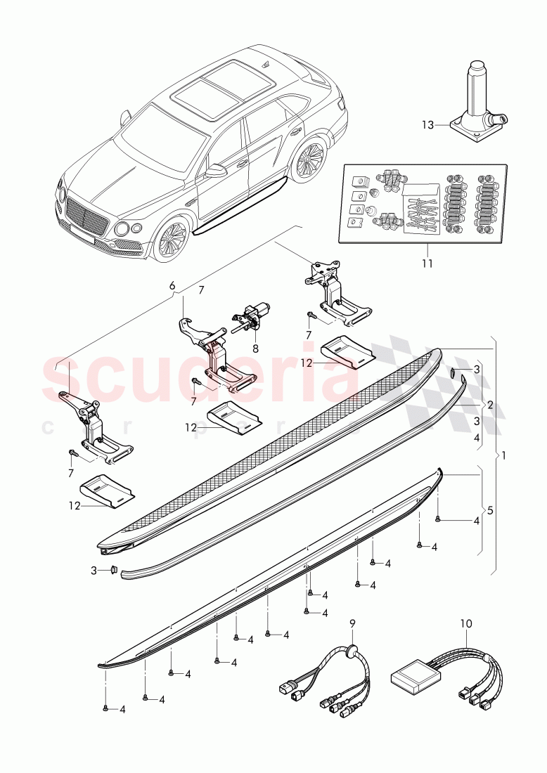 Original Accessories, step of Bentley Bentley Bentayga (2015-2020)