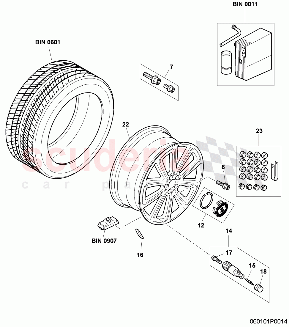 alloy wheel of Bentley Bentley Continental Flying Spur (2006-2012)