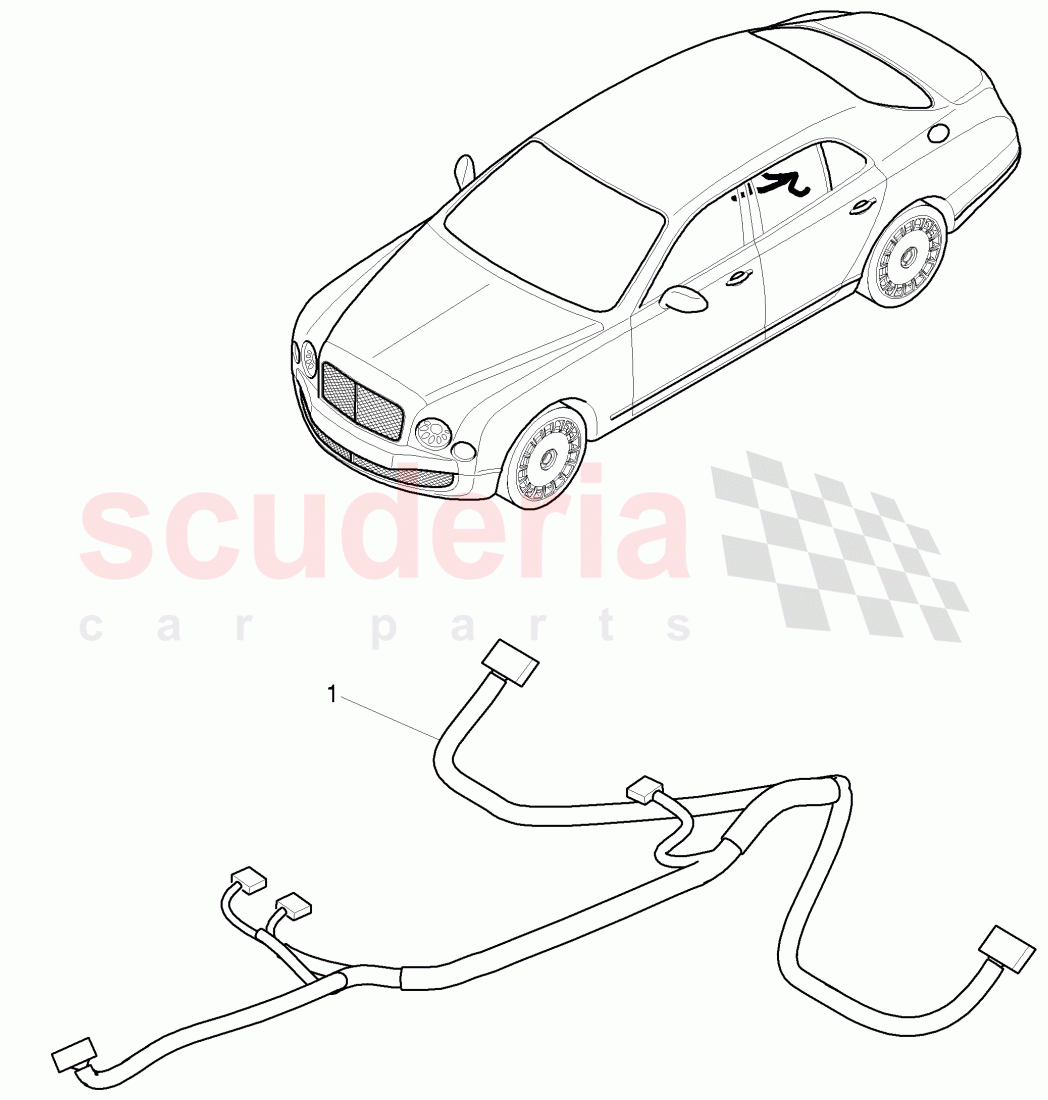 Wiring set for centre armrest of Bentley Bentley Mulsanne (2010+)