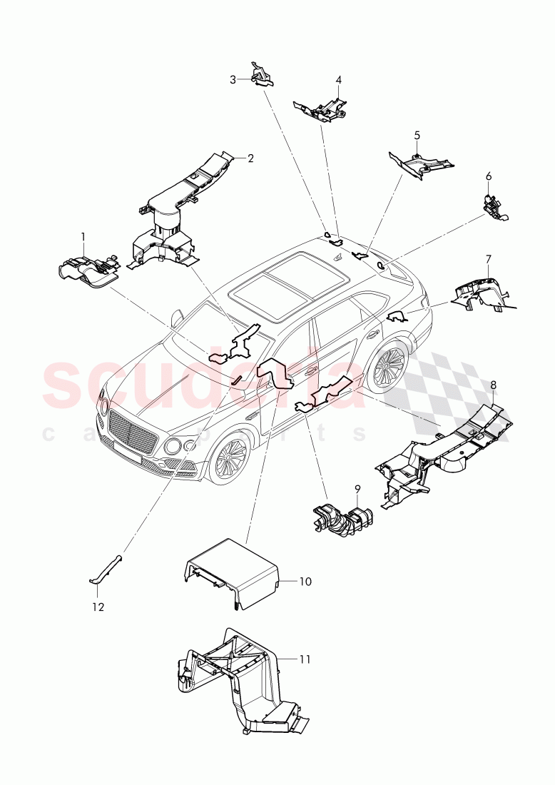 wiring conduit of Bentley Bentley Bentayga (2015-2020)