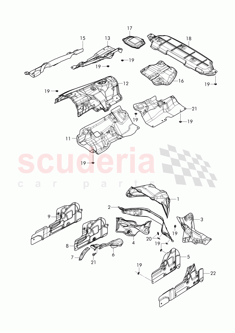heatshield of Bentley Bentley Bentayga (2015-2020)