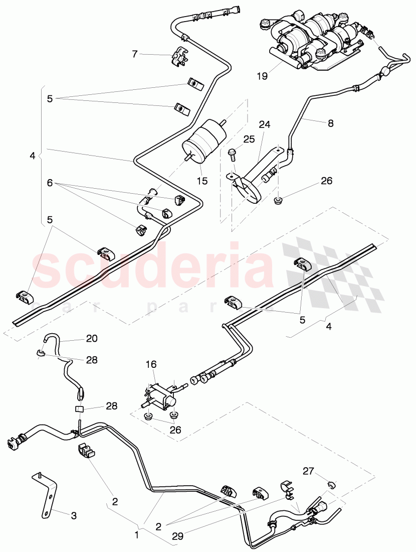 Fuel supply line, fuel filter of Bentley Bentley Mulsanne (2010+)