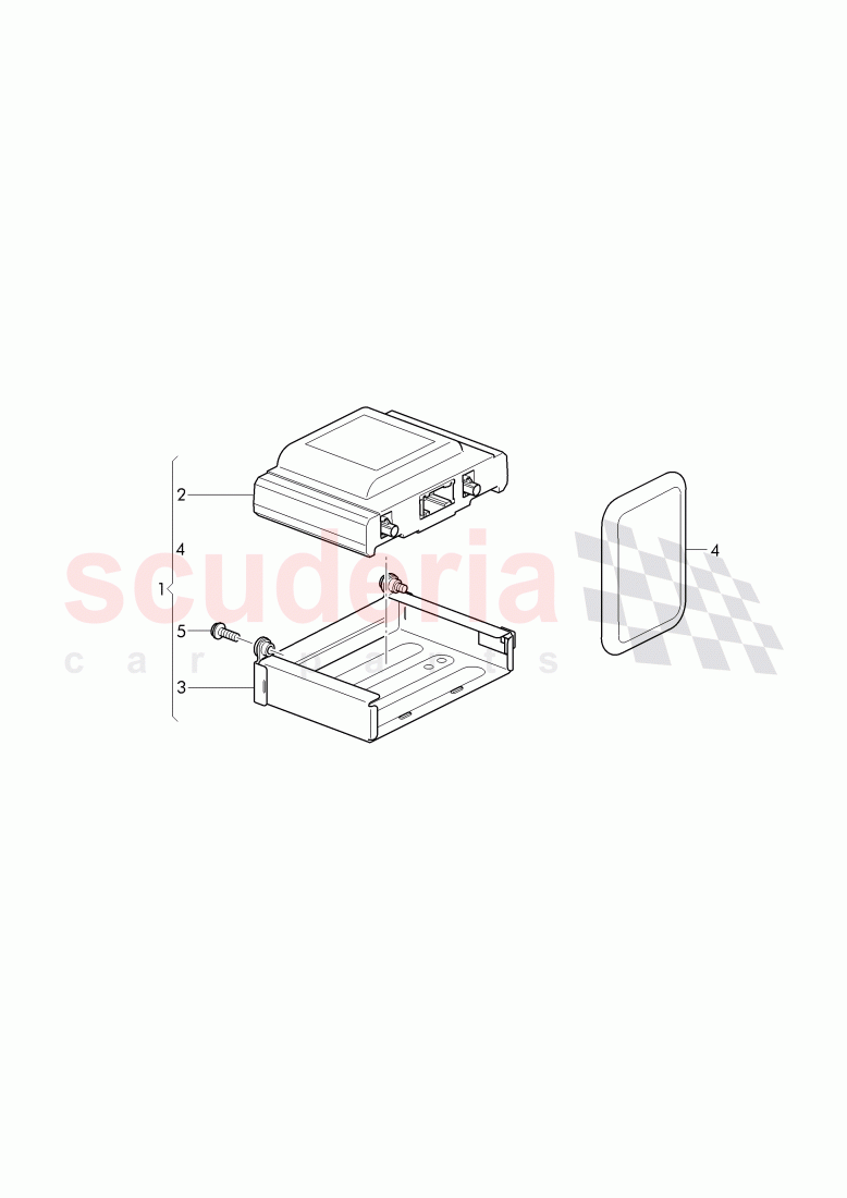 Original Accessories, Installation kit for vehicle, positioning system of Bentley Bentley Continental Flying Spur (2013+)
