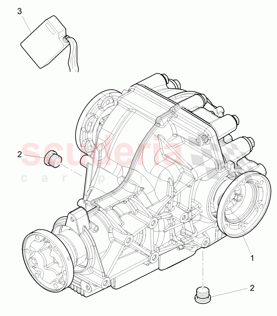 rear axle differential of Bentley Bentley Continental GTC (2011+)