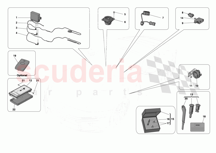 ANTI-THEFT SYSTEM of Ferrari Ferrari 12Cilindri Spider