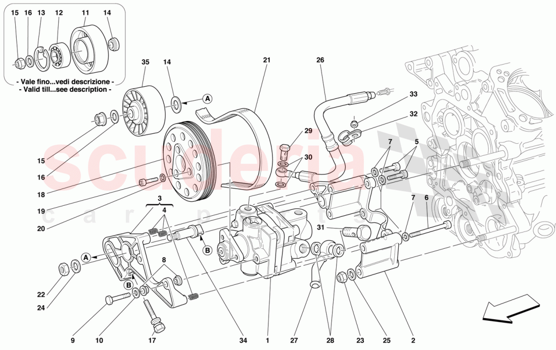 HYDRAULIC STEERING PUMPS of Ferrari Ferrari 456 M GT/GTA