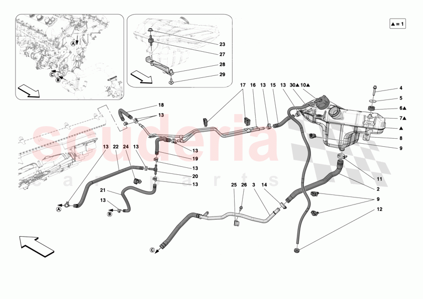 EXPANSION TANK of Ferrari Ferrari 12Cilindri Spider