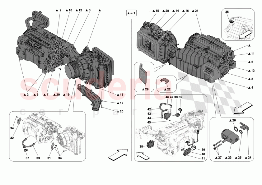 A/C SYSTEM - EVAPORATOR of Ferrari Ferrari 12Cilindri